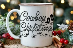 Cowboy Christmas SVG, PNG Cut file Cricut Printable Design Product Image 8