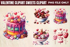 Valentine Sweets Clipart PNG Product Image 1