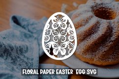 Easter Egg SVG I Paper cut SVG Design I Easter paper cut Product Image 1