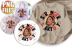 Playful TSHIRT Gift Ideas PNG, Afro Woman Product Image 1