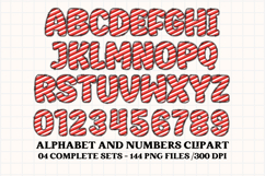Valentine Alphabet Clip Art, valentines day letters doodle Product Image 2
