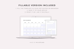 2029 Monthly Planner, Printable, A4/Letter Size Product Image 7