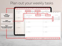 Dated Digital Planner 2021 2022 for iPad Calendar Lists Goal Product Image 7