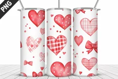 Lovely Hearts Tumbler Design | Valentine's Day Tumbler Wrap Product Image 5