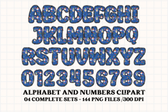 Christmas Alphabet png clipart, christmas letters doodle Product Image 2