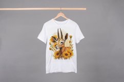 Cute Gazelle With SunFlowers | Gazelle Mug Sublimation Product Image 2