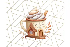 Autumn Treehouse & Woodland Cabin PNG Clipart Product Image 4