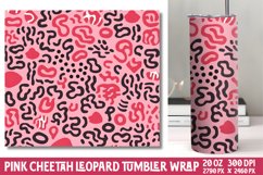 Pink Cheetah Leopard Tumbler Wraps Product Image 1