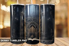 3D Gothic Book Tumbler Design Product Image 1
