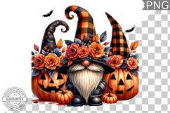 Halloween Gnome Sublimation - Clipart PNG Design Product Image 1