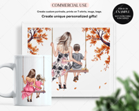 Motherhood Swing Clipart Portrait Creator Product Image 6