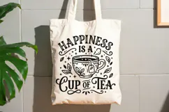 Happiness Is A Cup Of Tea Svg, Tea Lover Svg, Tea Time Svg. Product Image 9