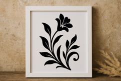 Swirling Floral Decoration SVG Product Image 1