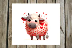 Valentine cow | 4 love Skinny tumbler designs Product Image 4