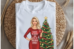 Christmas motivational women png design for T-shirts Product Image 5