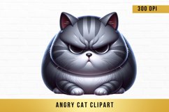 Funny Grumpy Cat, black Cat sublimation Product Image 1