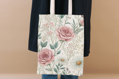 Wildflowers Baby Shower Seamless Pattern, Watercolor Floral Product Image 6