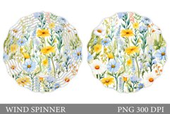 Flowers Wind Spinner Design. Summer Wind Spinner Product Image 1