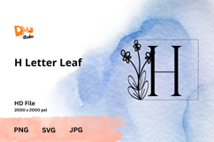 Letter Leaf Monogram Product Image 1