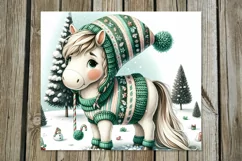 Christmas Horse | 4 funny Skinny tumbler sublimation PLUS2 Product Image 4