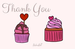 20 Cupcake Valentine brush stamp set Product Image 8
