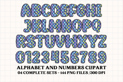 Monsters Alphabet png clipart, cute monster letters doodle Product Image 2