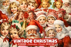 Watercolor Christmas Clipart Bundle, Christmas Mega Bundle Product Image 6