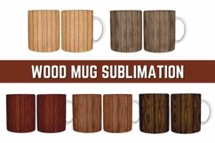 Wooden Mug Sublimation | Bundle | PNG Product Image 1