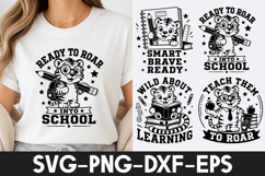 Cute Tiger Back to School Teacher SVG PNG Product Image 1