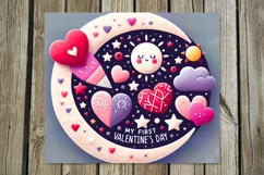 Nursery Hearts | 4 Skinny tumbler sublimationd designs PL2 Product Image 4