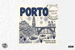 Summer Travel Postage Stamps PNG Clipart Product Image 1