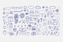 550 Pen Scribble Elements Hand-Drawn Doodles svg vector Product Image 9