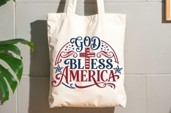 God Bless America Svg, USA Anniversary Svg, 4th Of July Svg. Product Image 9