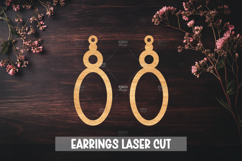 Style Laser Cut Earrings SVG File Product Image 1