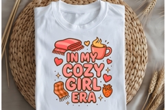 In my cozy girl era png design for T-shirts Product Image 5