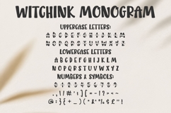 Witchink Split Monogram Font SVG Letters for Cricut Projects Product Image 4