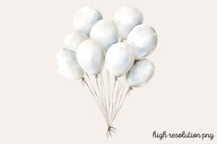 White Wedding Watercolor Clipart PNG Product Image 1