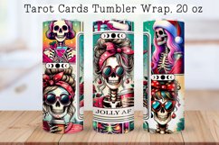 Skeleton tarot cards Tumbler wraps BUNDLE PNG, 20 oz. Product Image 10