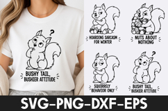 Funny Squirrel Cartoon SVG Product Image 1