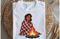 Autumn motivational woman png design for T-shirts Product Image 5