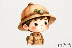 Cute Jungle Animals Tropical Clipart PNG Product Image 1