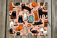 Modern Cats &amp; dogs | 8 skinny tumbler Sublimation designs Product Image 8