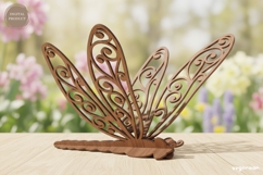 3D Dragonfly Laser Cut | Glowforge | Home Decor Product Image 1