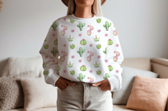 Watercolor Cactus Seamless Patterns Product Image 8