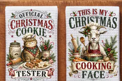 Funny Christmas Towel PNG,kitchen towel funny christmas towe Product Image 2