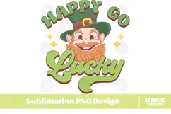 Happy St Patrick's Day PNG DTF Irish Lucky Leprechaun Beer Product Image 1