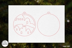Christmas Nativity Ornament Laser Cut | Glowforge | SVG Product Image 2