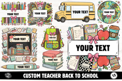 Custom Teacher Back to School PNG Product Image 1