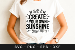 Create Your Own Sunshine Quote SVG PNG Product Image 1