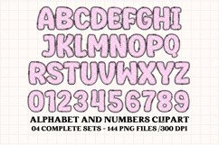 Unicorn Alphabet png clipart, unicorn letters doodle Product Image 2